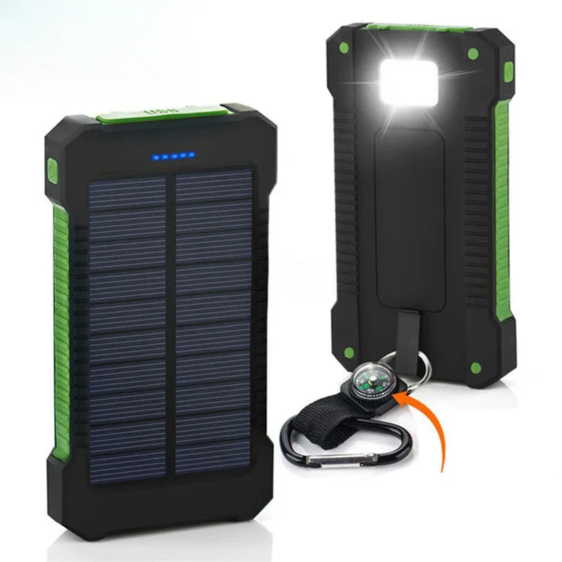 Usb Charger Dynamo - 20000mAh 휴대용 태양광 보조베터리 방수 외장
