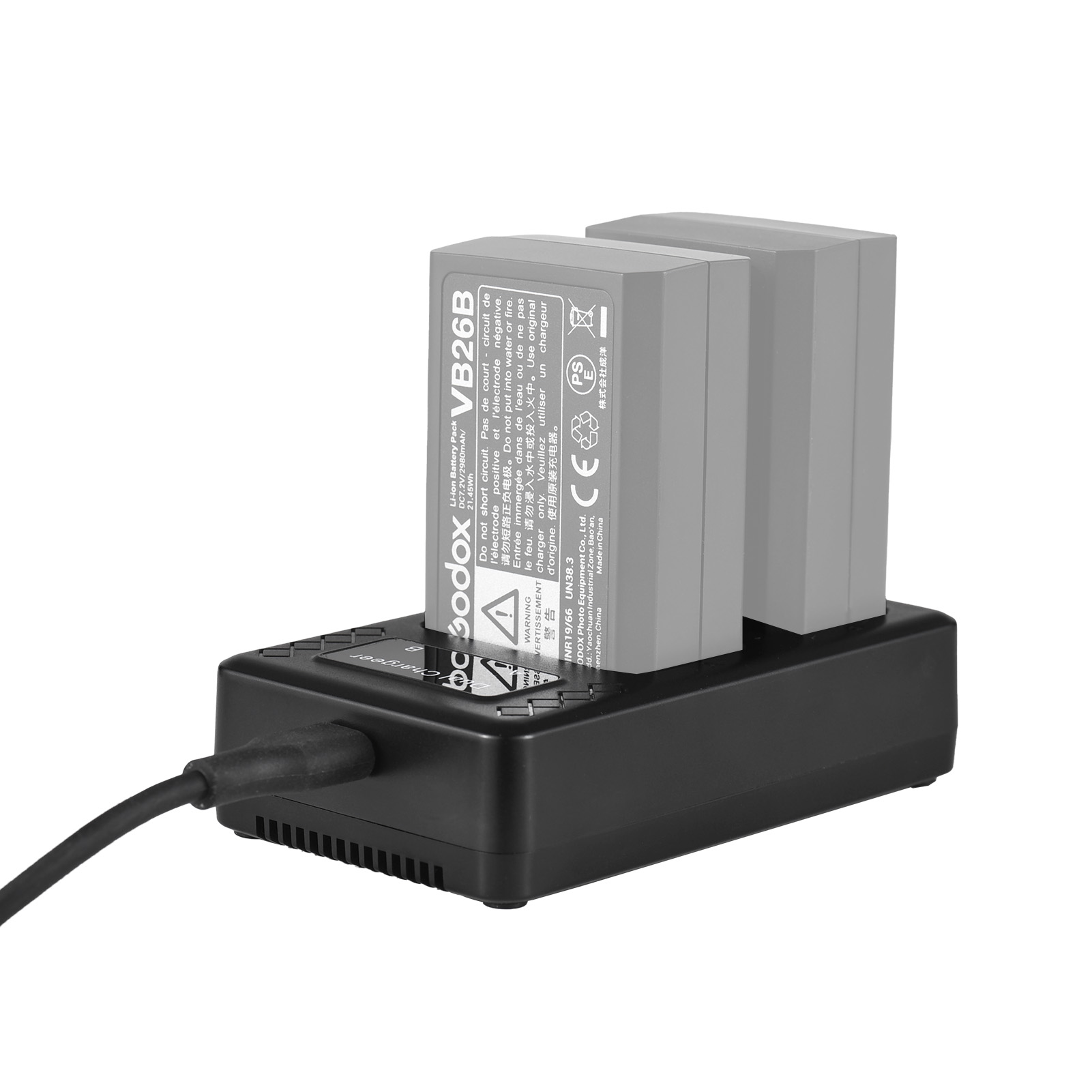 Usb Charger Dynamo - Godox V1/V860III 시리즈 플래시 배터리 VB26A/VB26B/VB30용