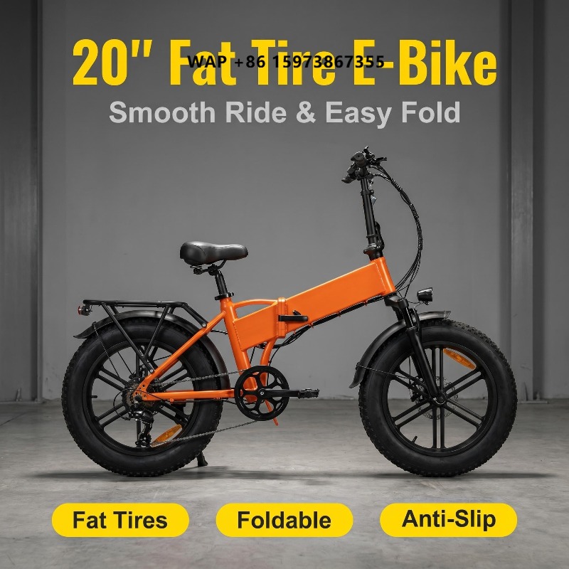 Commuting With Bike - 휴대용 접이식 20인치 전기 산악자전거 500W
