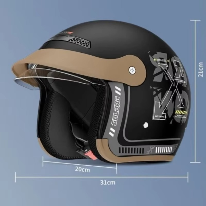 따뜻하고 방풍 기능이 있는 레트로 하프 헬멧, 전기 자 - Commute Cycling Helmet 리뷰 및 가격