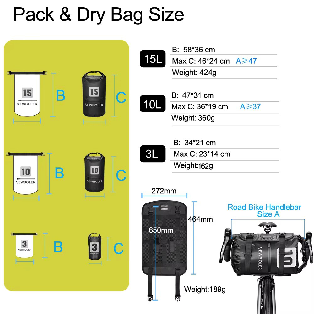 NEWBOLER 방수 자전거 가방 Bikepacking - Cycling Commuter Backpack Waterproof 리뷰 및 가격