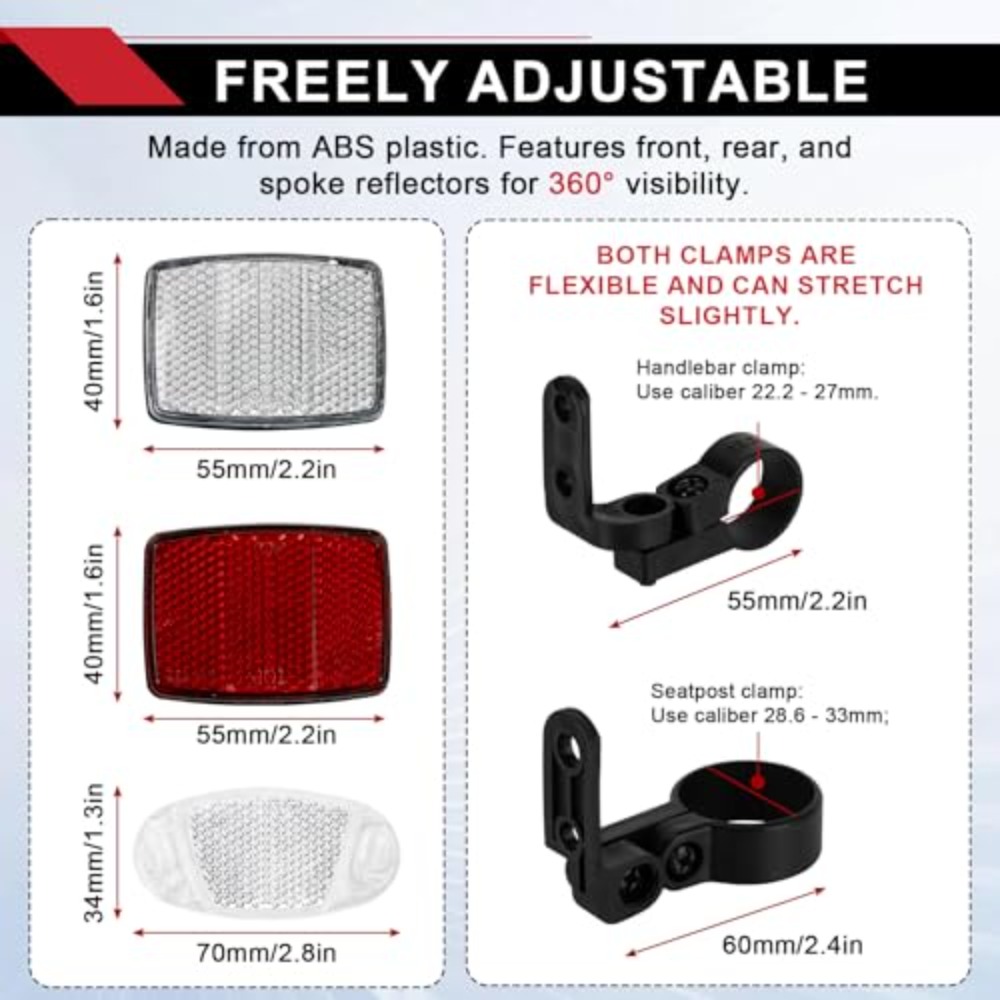 8PCS 자전거 반사경 키트 야간 라이딩 안전 반사경  - Spoke Reflector Set 리뷰 및 가격