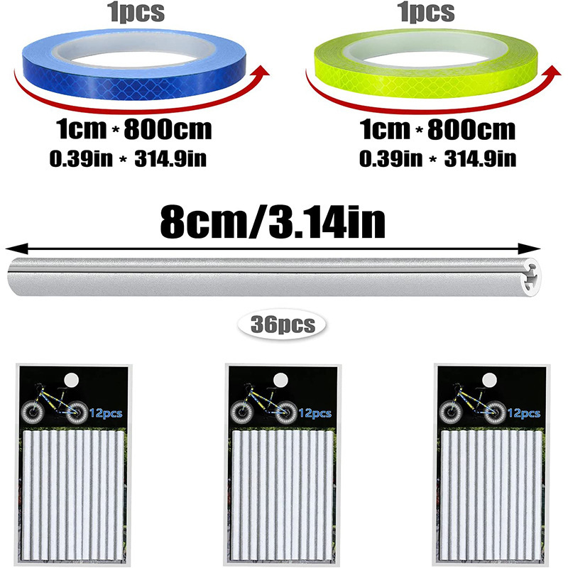 그린 아웃라인 자전거 스포크 반사판 세트 360 °   - Spoke Reflector Set 리뷰 및 가격