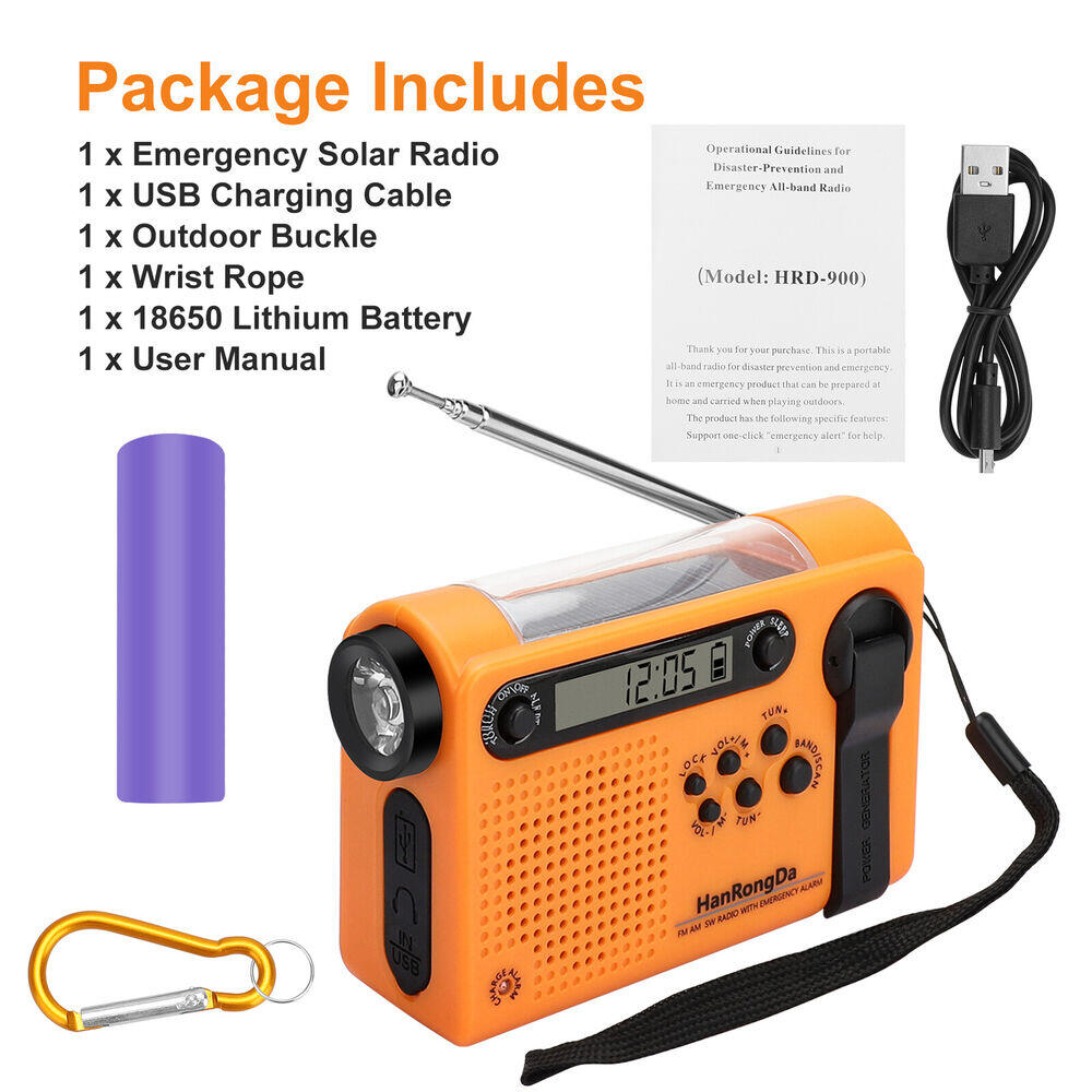 날씨 비상 라디오 AM/FM/SW 휴대용 태양열 핸드  - Usb Charger Dynamo 리뷰 및 가격